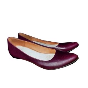 MAISON MARTIN MARGIELA | Burgundy Leather Ballet Flats EU 37 / US 7